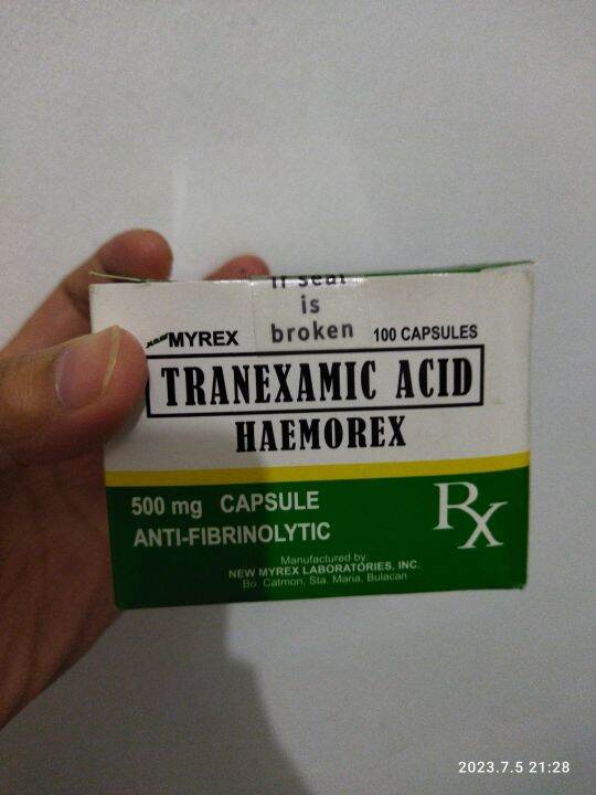 Tranex Amic Acid 509ng Caps 30s Lazada PH