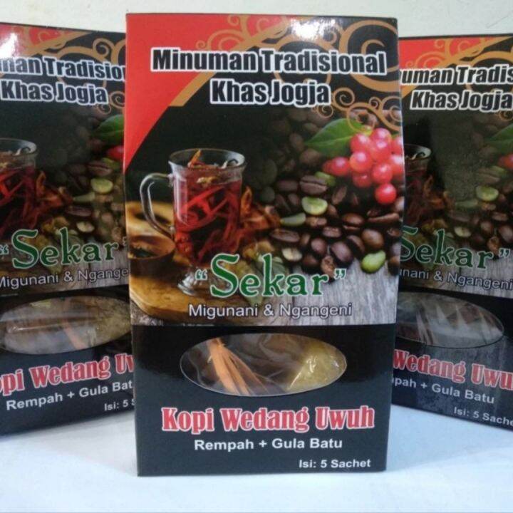 SEKAR Kopi Wedang Uwuh Kualitas Premium Isi 5 Sachet Rempah Gula