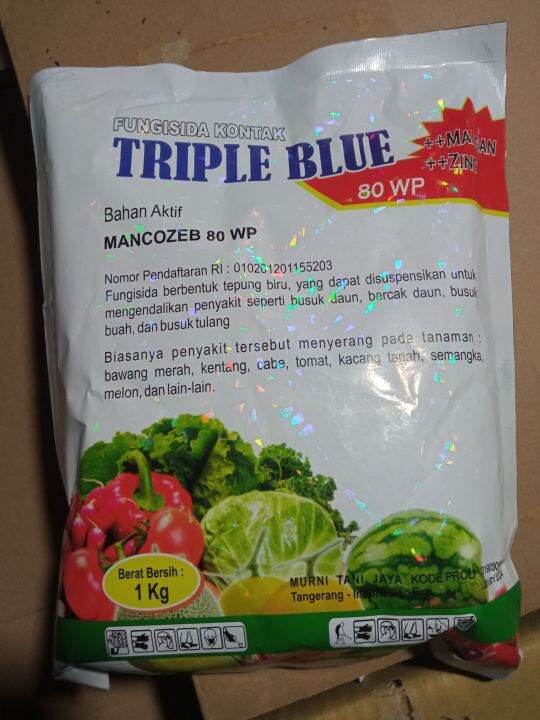 Fungisida Triple Blue Wp Isi Kg Lazada Indonesia