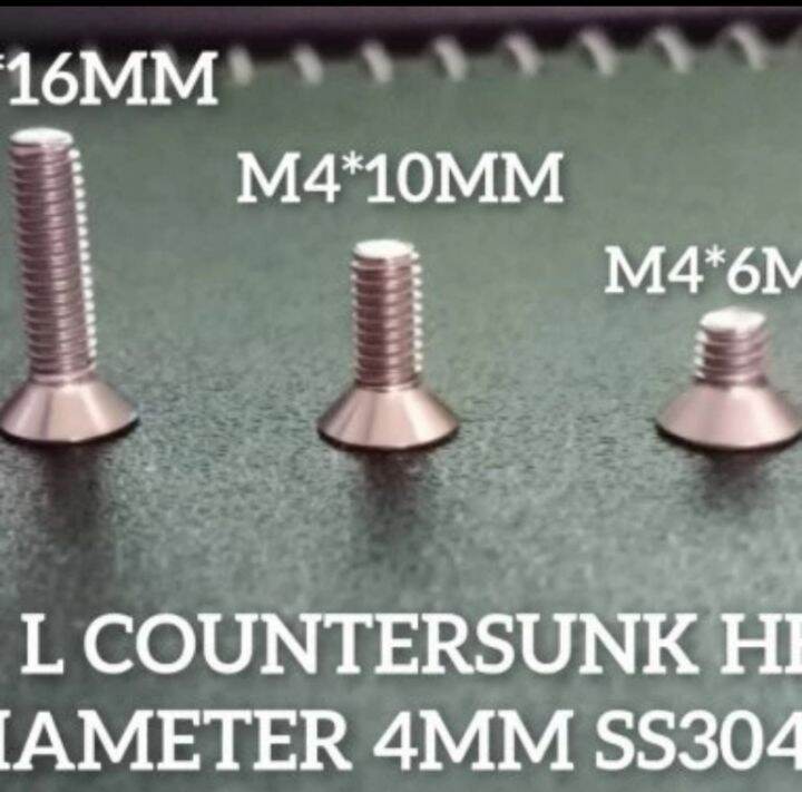 Pcs Baut Verseng M X Baut Countersunk Ss Baut L Lazada