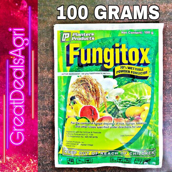 FUNGITOX 70WP THIOPHANATE METHYL FUNGICIDE 100 GRAMS By PLANTERS