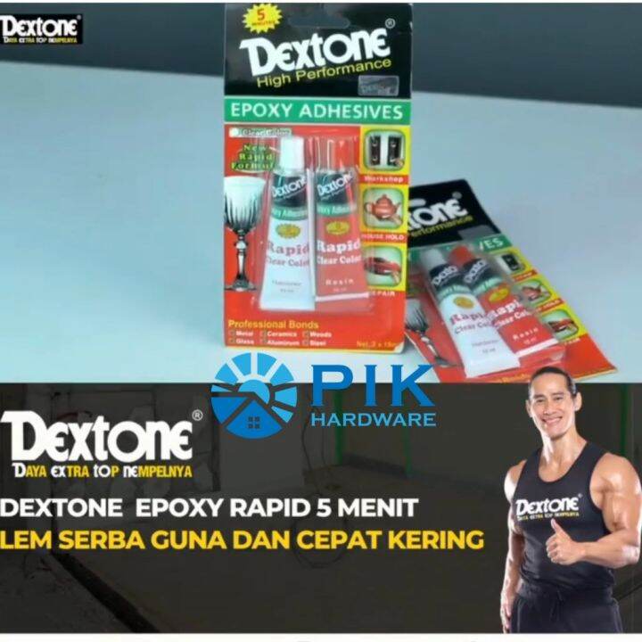 LEM EPOXY RAPID 5 MENIT DEXTONE CLEAR 30gr LEM BESI CAMPUR BENING