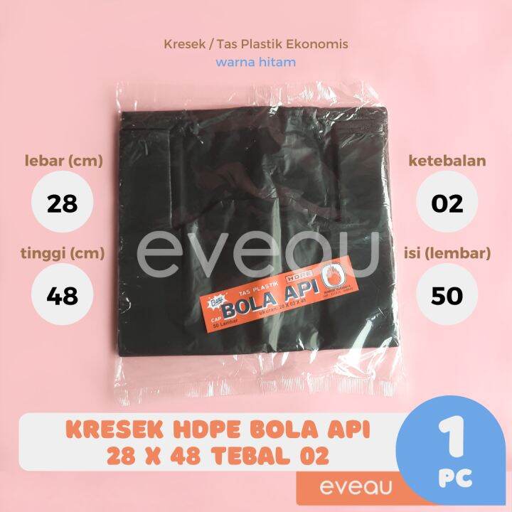 Kresek Kantong Plastik Tas Belanja Cap Bola Api Hdpe X Cm