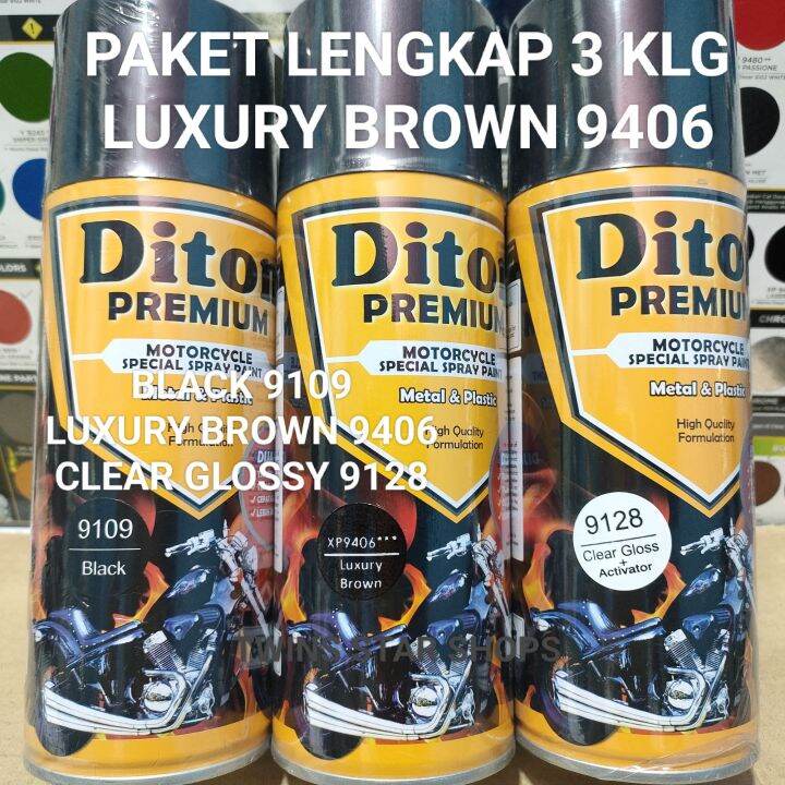 Pilok Pilox Cat Semprot Diton Premium Paket Lengkap 3 Kaleng 400cc