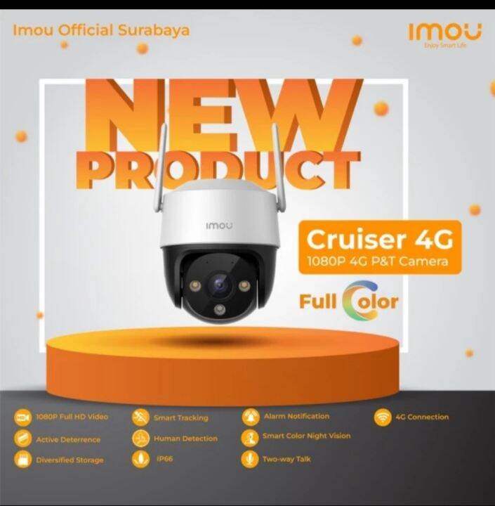 Imou Cruiser G Mp Ipc S Ftp Sim Card Ip Camera Outdoor Cctv Lazada