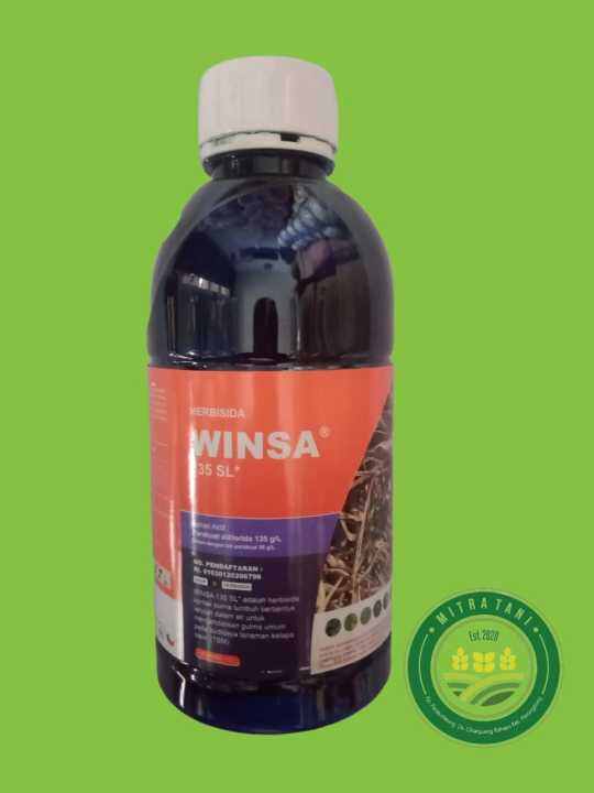 Herbisida Kontak Winsa 135 SL Kemasan 1 Liter Obat Rumput Liar Daun