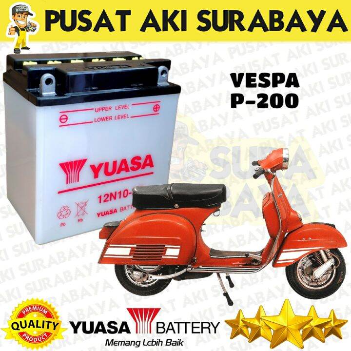 Yuasa N Aki Basah Original Vespa P Thunder Nozomi Roda