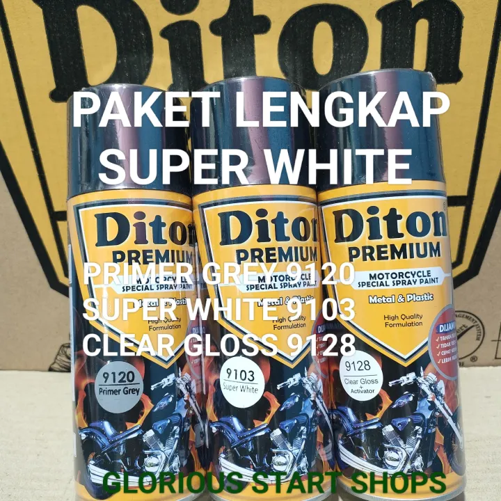 Pilok Cat Diton Premium Paket Lengkap Klg Super White Putih Susu