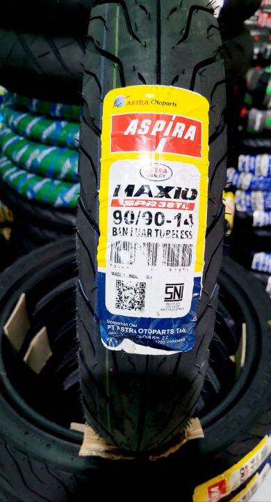 Ban Tubeless Aspira Maxio Ring 14 Uk 90 90 Motor Matic Free Pentil