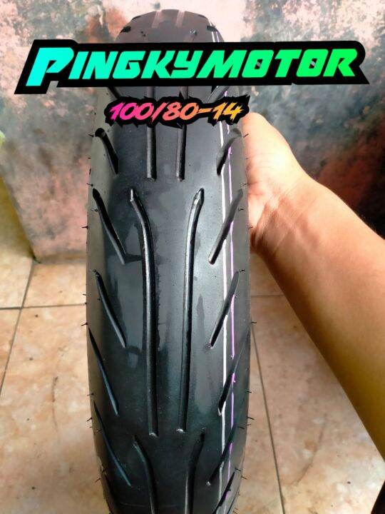 Ban Motor Metic Beat Fino Scoopy Ukuran 100 80 Ring 14 Tubeless