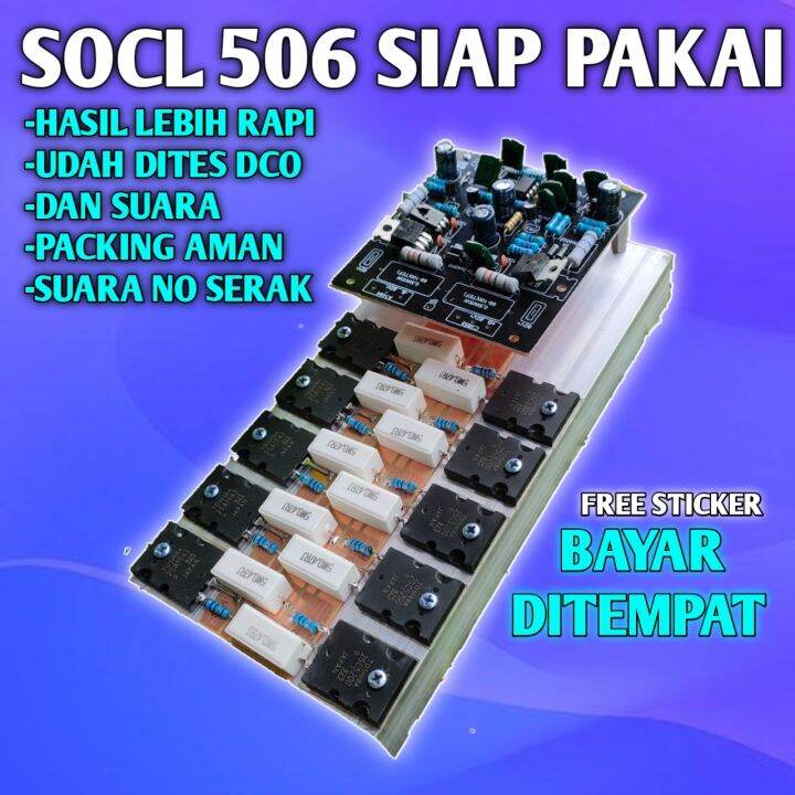 Kit Power Amplifier Socl Plus Final Siap Pakai Transistor Thosiba