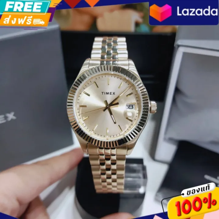 ประกนศนยไทย นาฬกาขอมอ TIMEX WATERBURY LEGACY 34MM STAINLESS STEEL