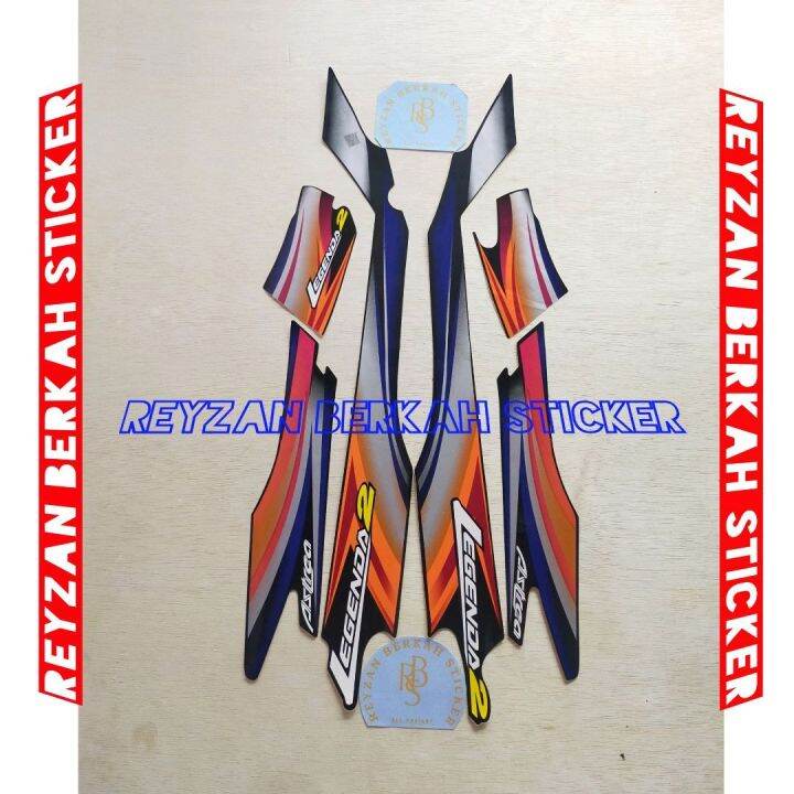 Sticker Striping Full Set Lis List Body Honda Astrea Legenda Tahun