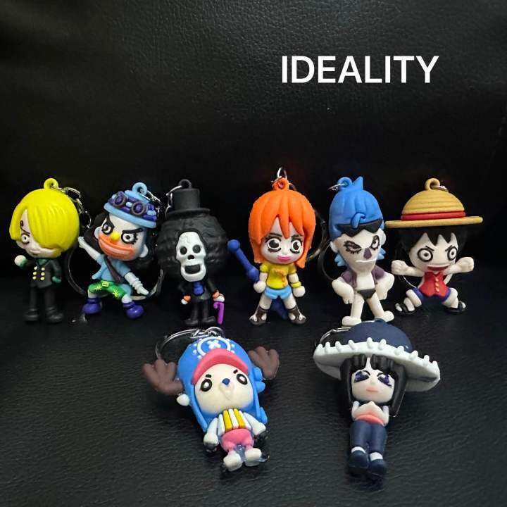 New Arrive Japanese Anime One Piece One Piece Luffy Rubber Keychain For