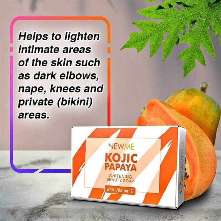 Newme Kojic Papaya Whitening Beauty Soap Benefits Helps To Lighten