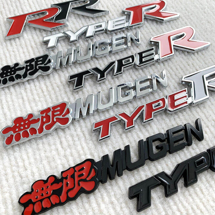 1PCS 3D Car Sticker Accessories Zinc Alloy Car Retrofit Logo TYPER RR