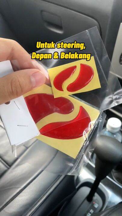 Car Emblem Sticker Perodua Myvi Front Rear Steering Night