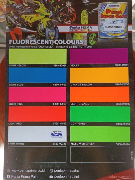 Cat Penta Super Gloss Stabilo Fluorescent Colours Lengkap Semua Warna