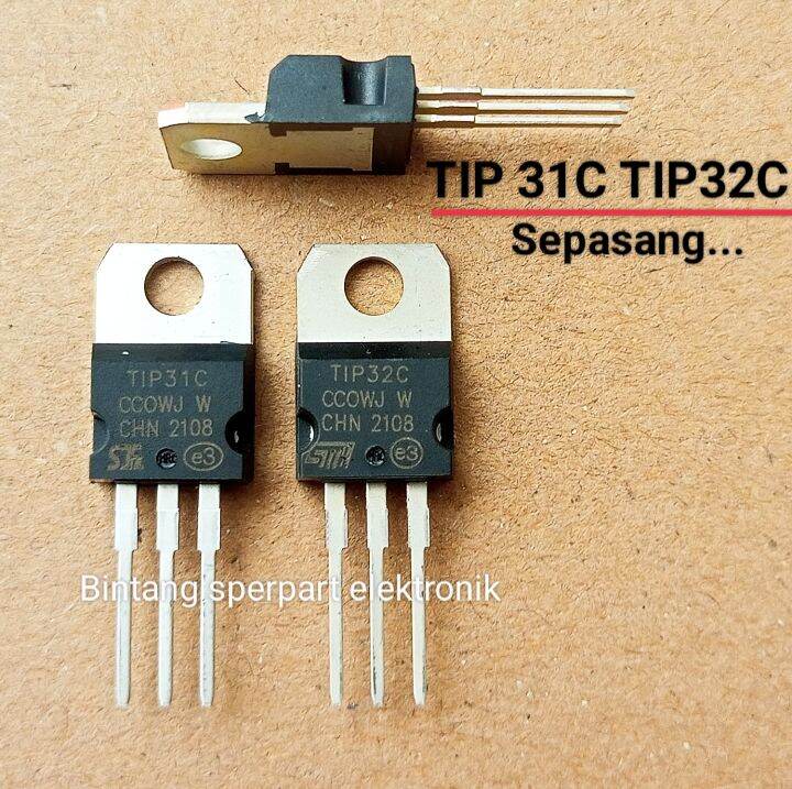 TIP 31 TIP 32 SATU PASANG TIP31 TIP32 TRANSISTOR TIP31 TR TIP 32