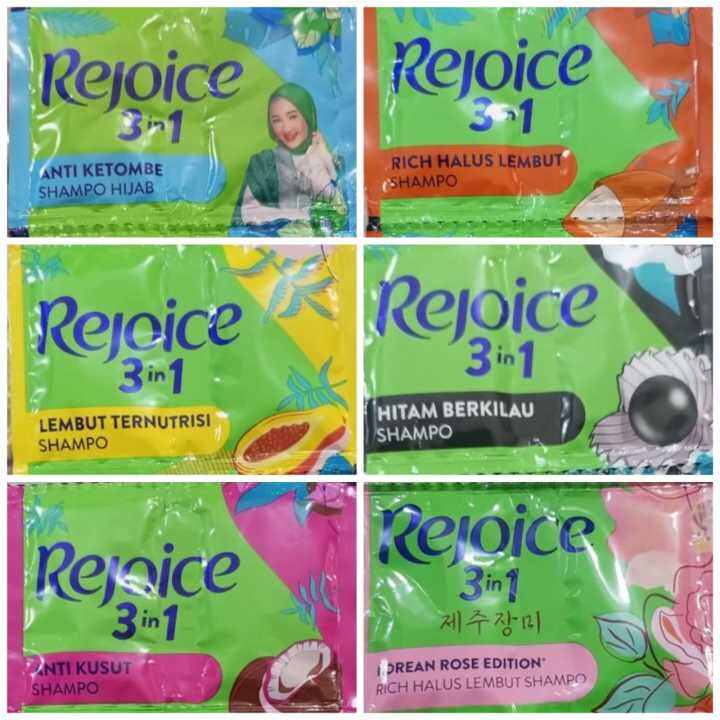 Isi Pcs Shampo Rejoice Sachet Shampo Sachet Rejoice Renceng Isi