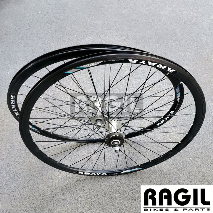 Wheelset Sepeda C Araya Ar Fixie Balap Road Bike Hub Freehub Jari