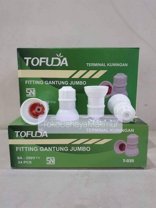 Fiting Rumah Lampu Fitting Gantung Jumbo E Tofuda Terminal Kuningan