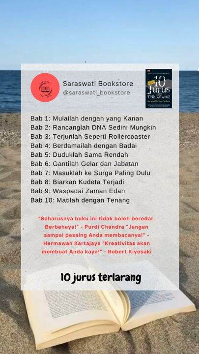 Buku 10 Jurus Terlarang Bisnis Cara Biasa Lazada Indonesia