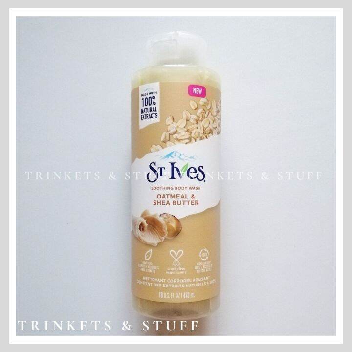 St Ives Soothing Body Wash Oatmeal Shea Butter Ml Lazada Ph