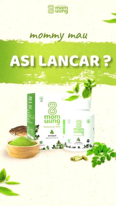 MOM UUNG ASI Booster Kelorcap MOM UUNG Herbal Asi Booster 30 60