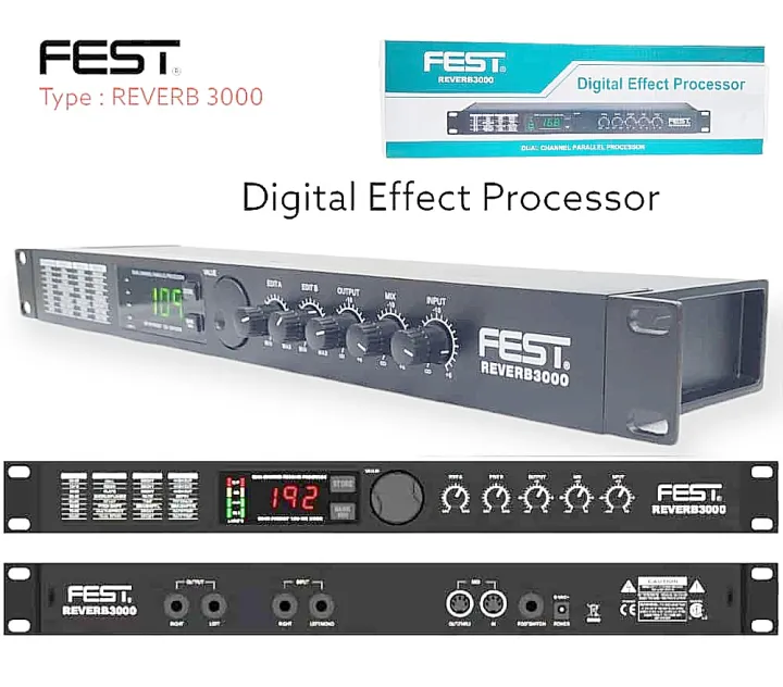 Effect Vocal Fest Reverb 3000 Digital Efek Vokal Original Lazada