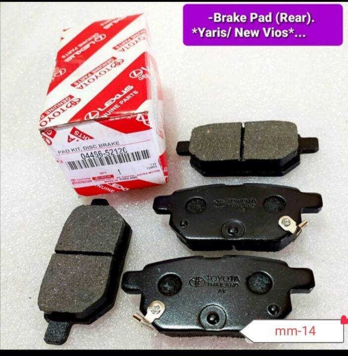 Brake Pad Rear Kampas Rem Belakang Vios Yaris Gen Ori Lazada Indonesia