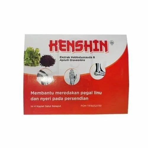 Kenshin Strip Isi Kaplet Obat Pegal Linu Nyeri Tulang Dan Sendi