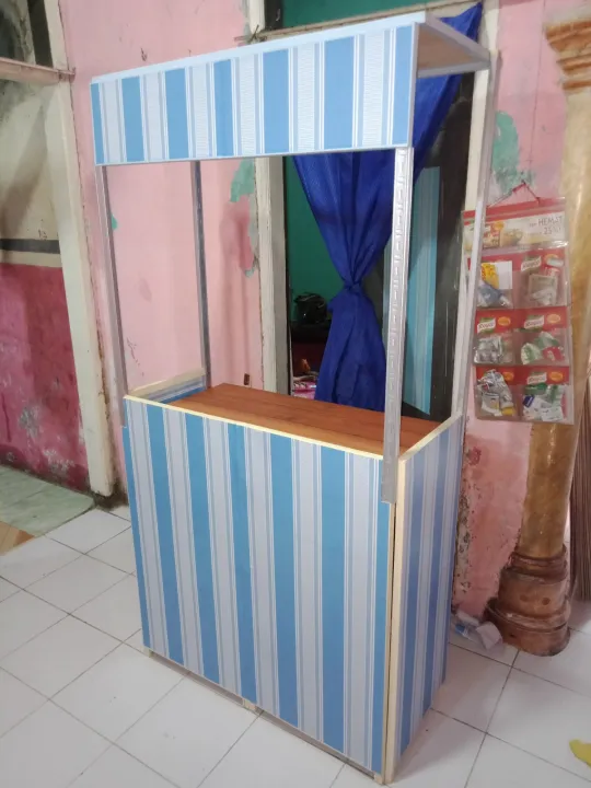 Booth Portable Gerobak Lipat Meja Jualan Meja Dagang Plus