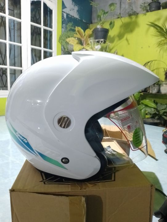 Helm Ltd Putih Kilat Sni Sni Original Lazada Indonesia