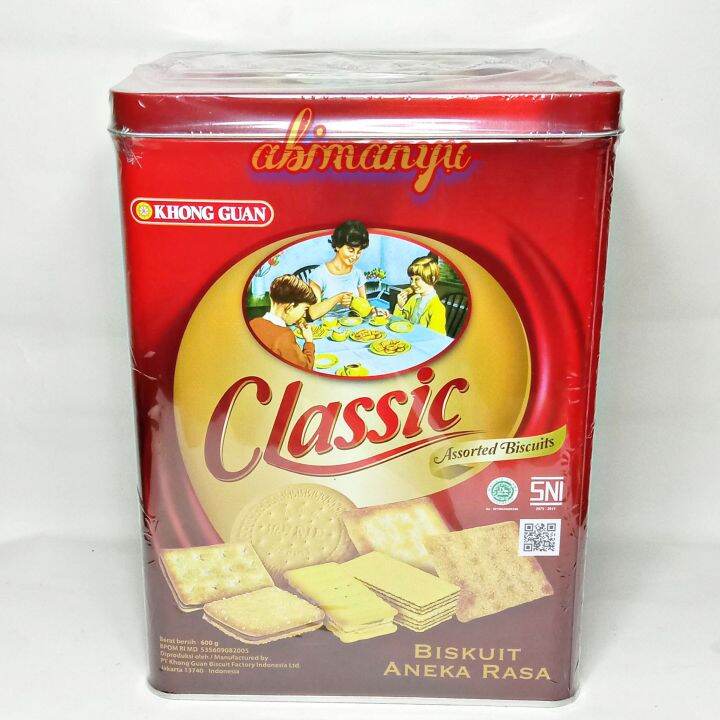 Biskuit Khong Guan Kaleng Classic Gram Lazada Indonesia