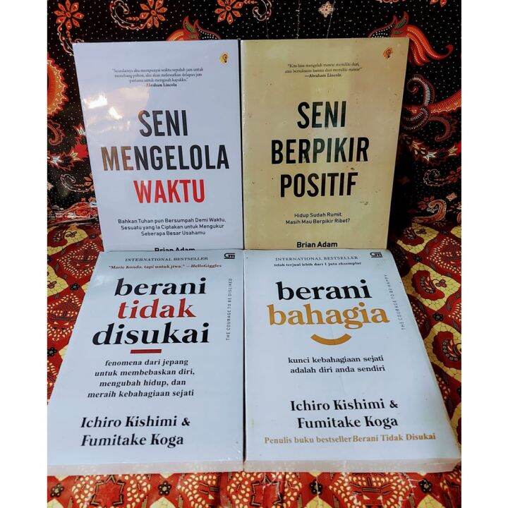 Paket Buku Motivasi Seni Mengelola Waktu Seni Berpikir Positif Berani