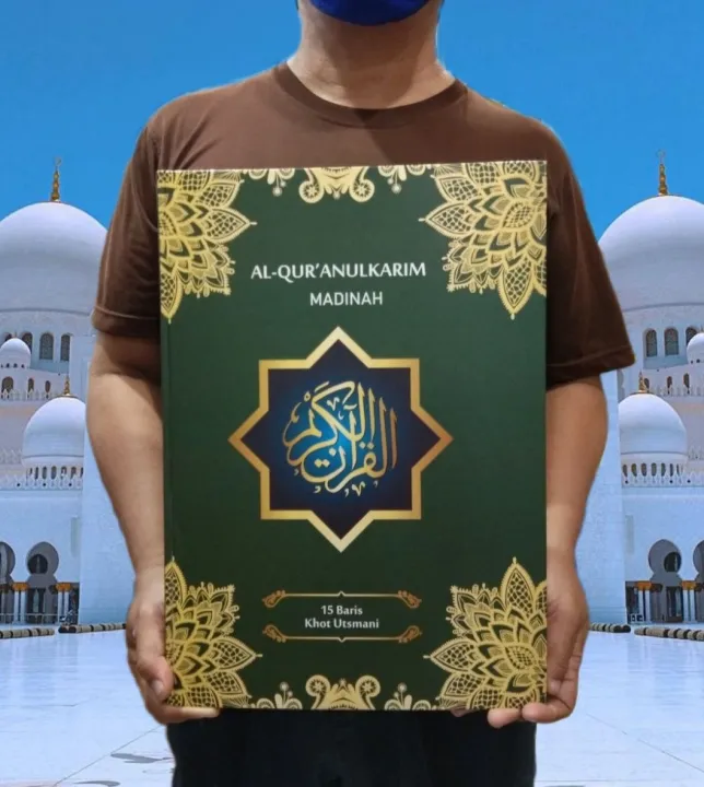 Al Quran Madinah Jumbo Lansia Khot Utsmani Besar A3 42x30 Lazada