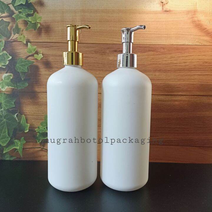 Botol Pump Ml Hdpe Putih Dove Pump Luxury Gold Silver Wadah Sabun