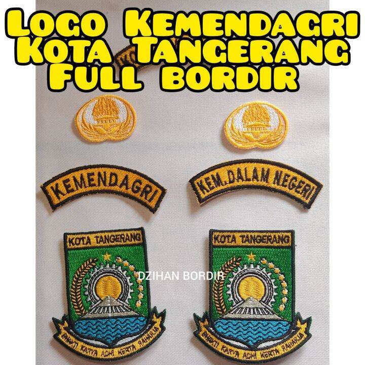 Badge Kemendagri Kota Tangerang Full Benang Lazada Indonesia