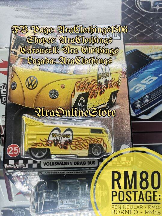 Hot Wheels Car Culture Boulevard Volkswagen Drag Bus Lazada