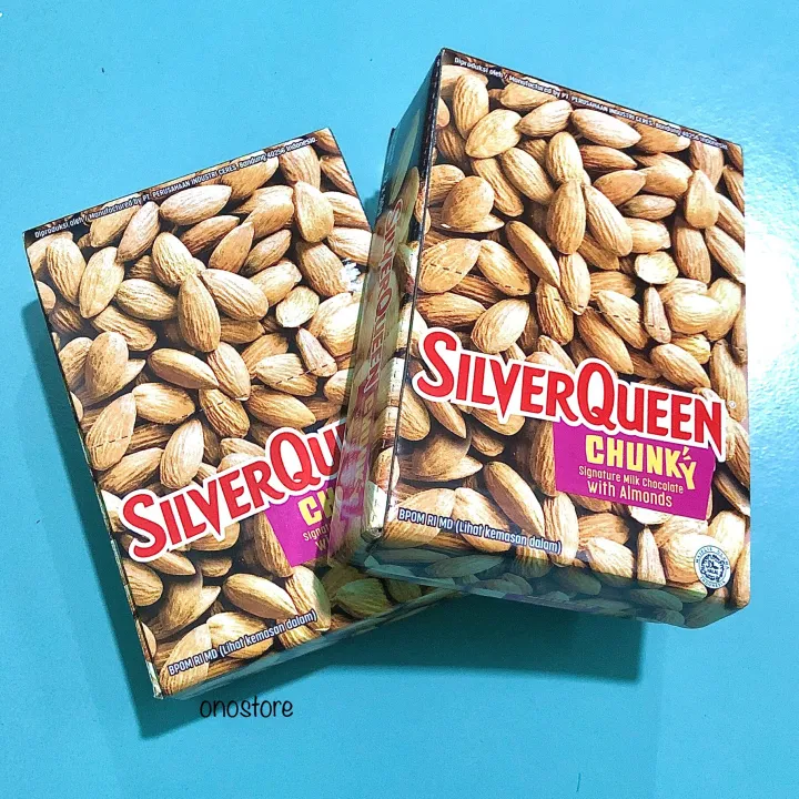 Silverqueen Chunky Bar Almond 30 G 1 Box Isi 12 Lazada Indonesia