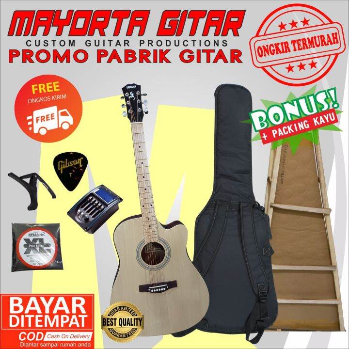 Gitar Akustik Yamaha Jumbo Cutway Lazada Indonesia