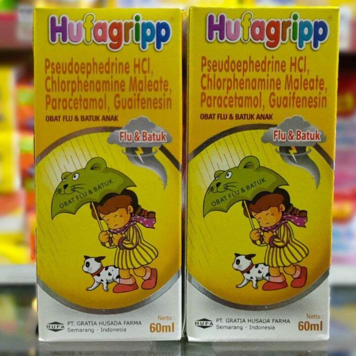 HUFAGRIPP FLU BATUK 60 ML OBAT SIRUP HUFAGRIP FLU BATUK 60ML SYRUP