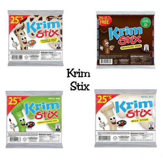 Krim Stix Paste Refill Bag S Chocolate Cookie And Cream Milk