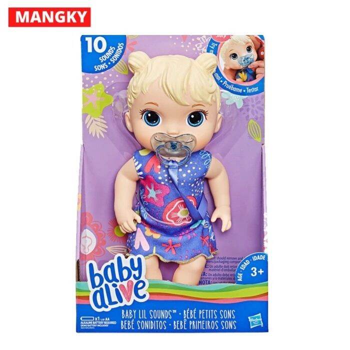 Baby Alive Lil Sounds Blonde Hair Baby Doll Hasbro Lazada Indonesia