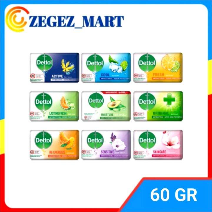 Sabun Dettol Batangan All Varian 60gr 60 Grm Lazada Indonesia