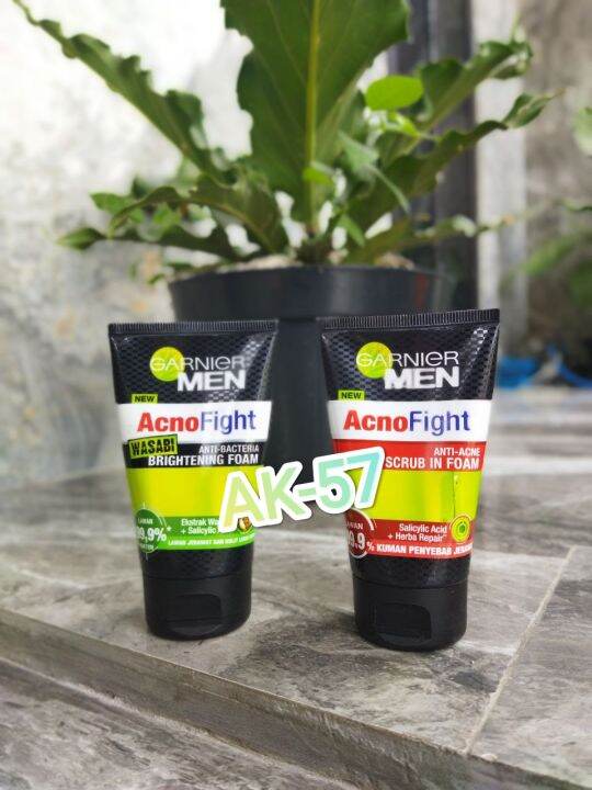 Garnier Men Acno Fight Anti Acne Facial Foam Ml Acno Fight Wasabi