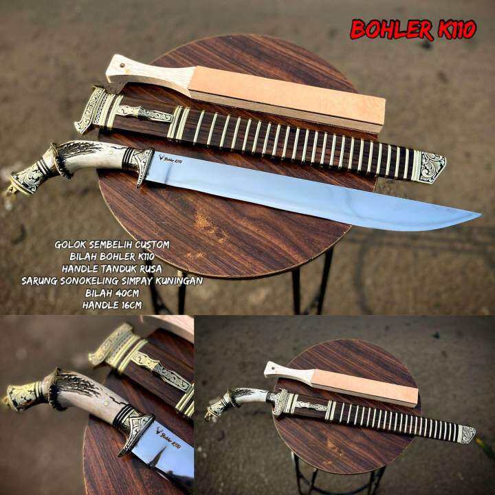 Golok Sembelih Bohler K110 40 Cm Custome Supee Unik Lazada Indonesia