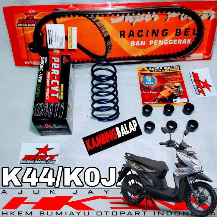 Paket Kirian Cvt Brt Beat Street Cbs Iss Vanbelt Racing Belt Roller Per