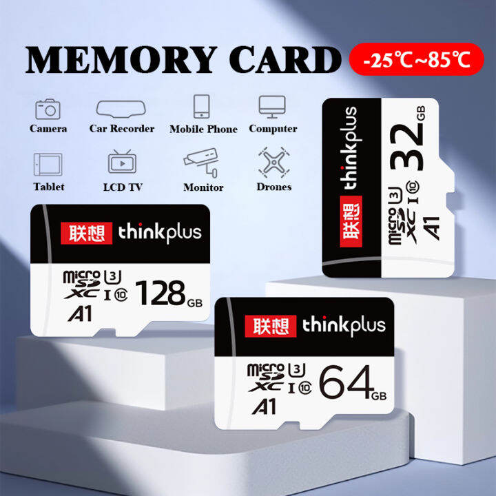 Lenovo Micro SD Card 128GB 64GB 32GB SD TF Flash Memory Card 100MB S